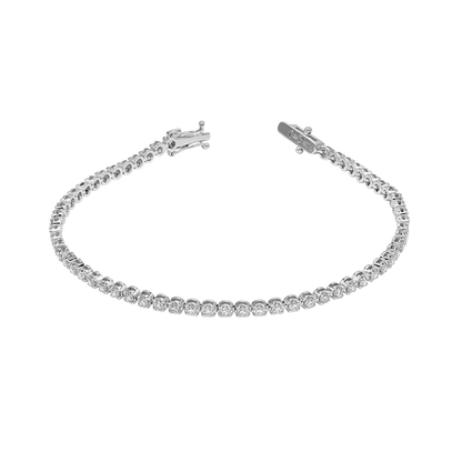 18 K White Gold