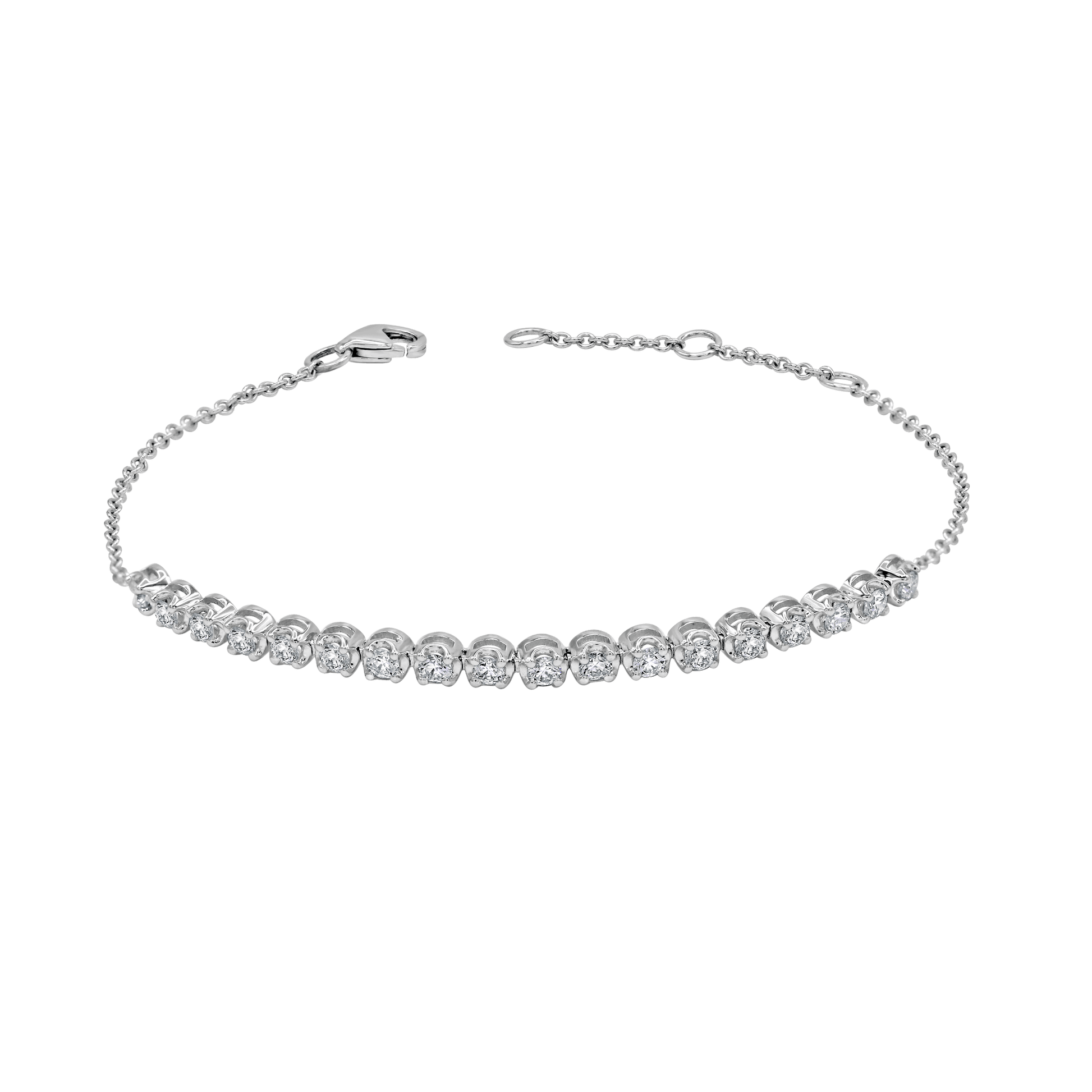 18 K White Gold