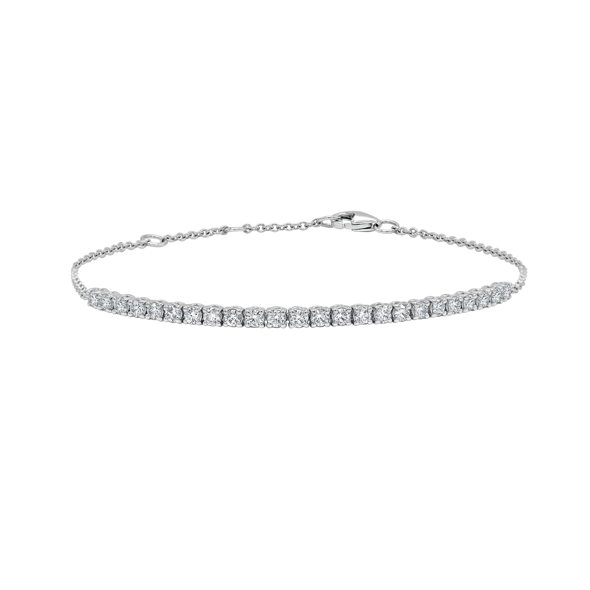 Round Diamond Half Tennis Bracelet (0.82cts)