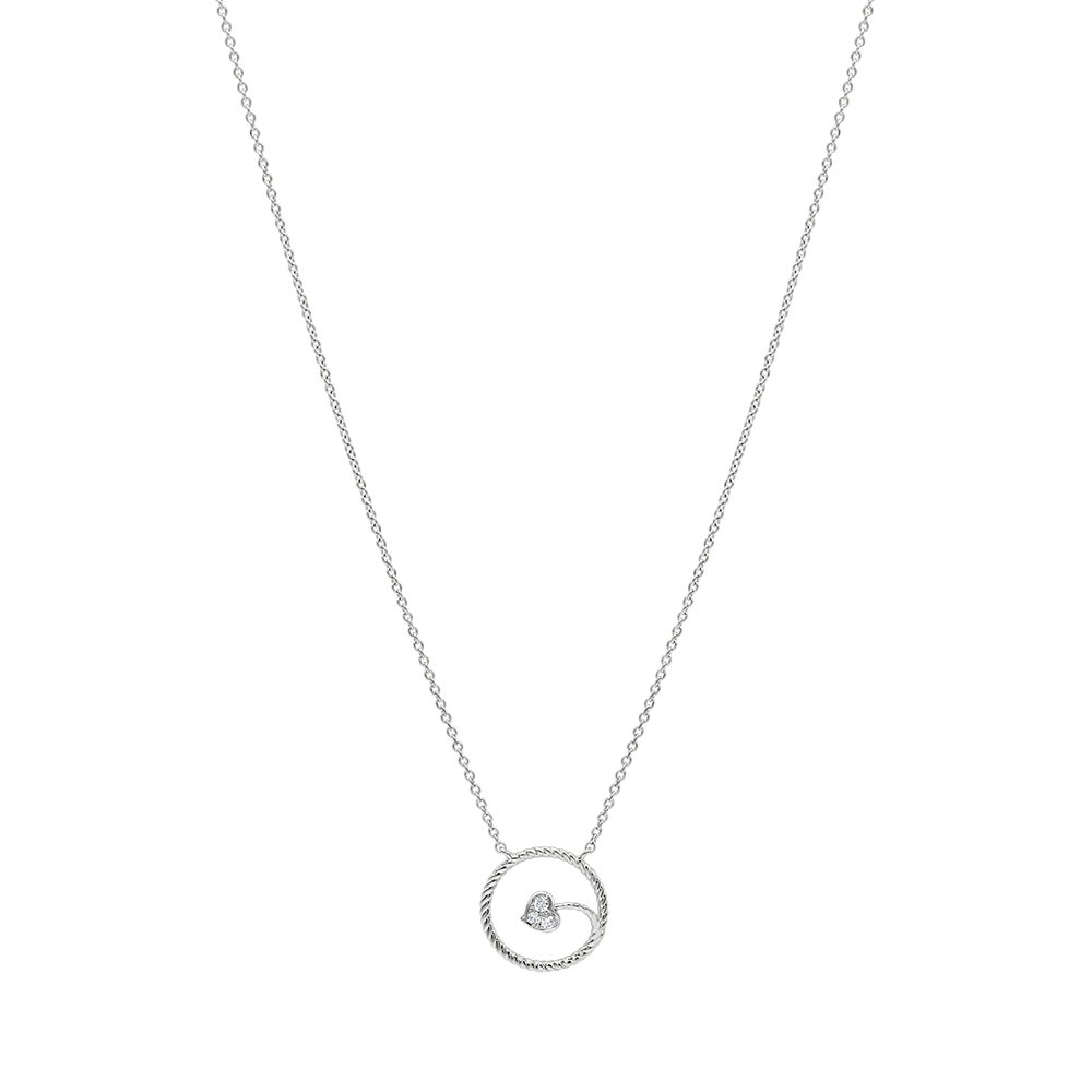 18 K White Gold