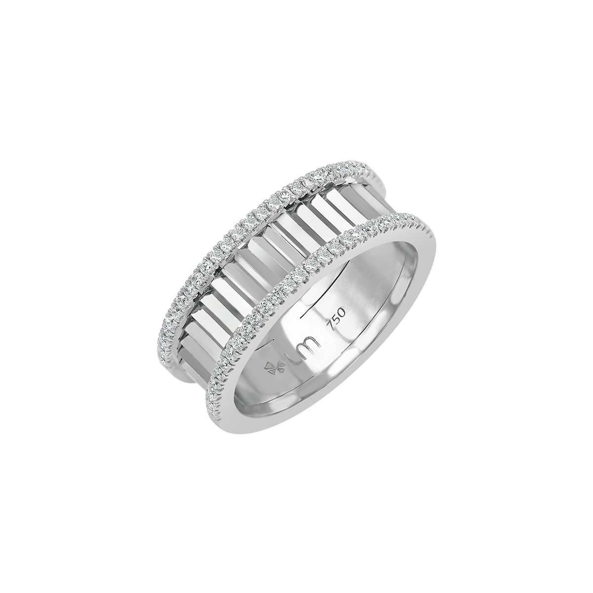18 K White Gold