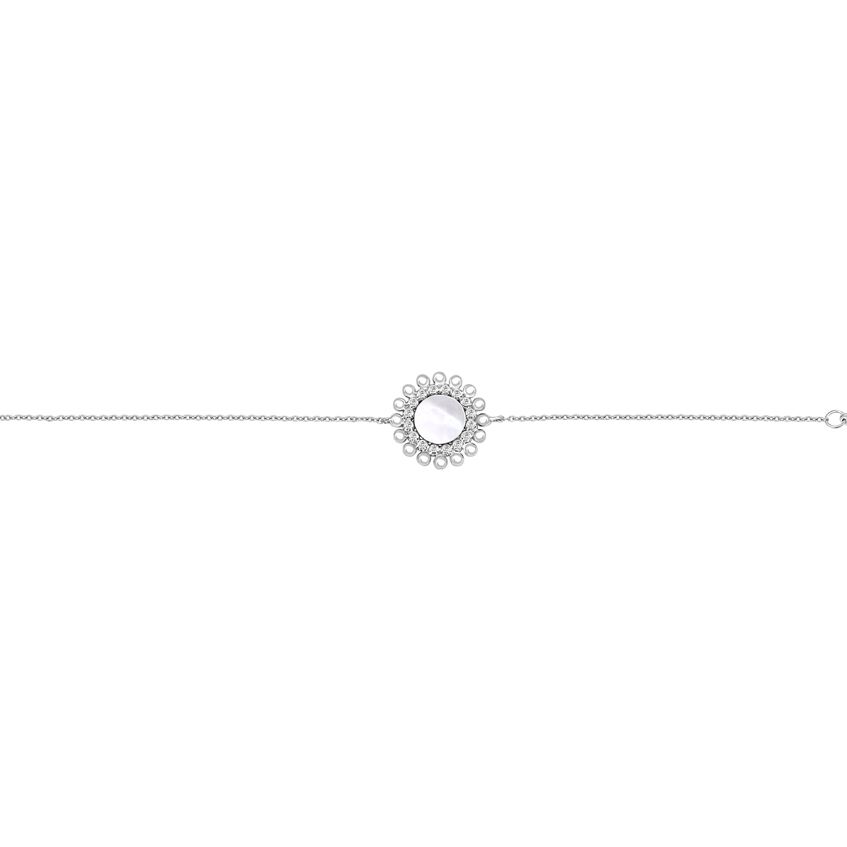 18 K White Gold