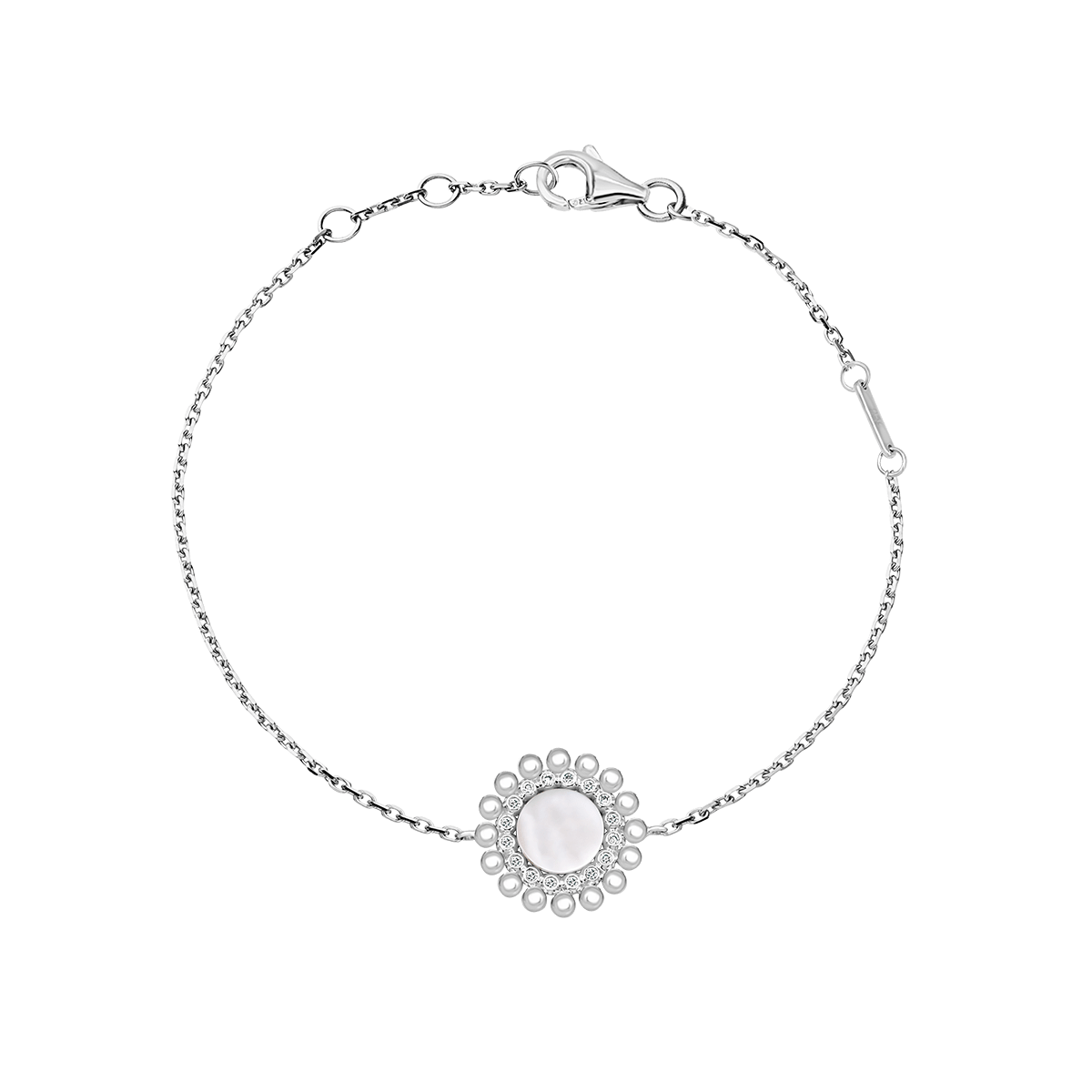 18 K White Gold