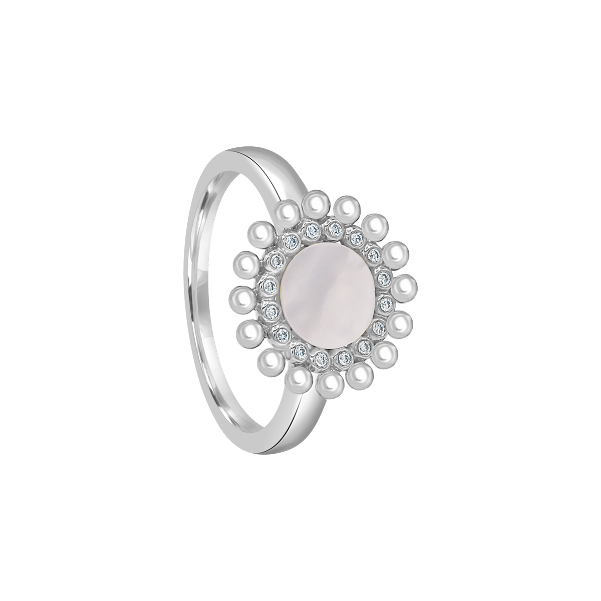18 K White Gold