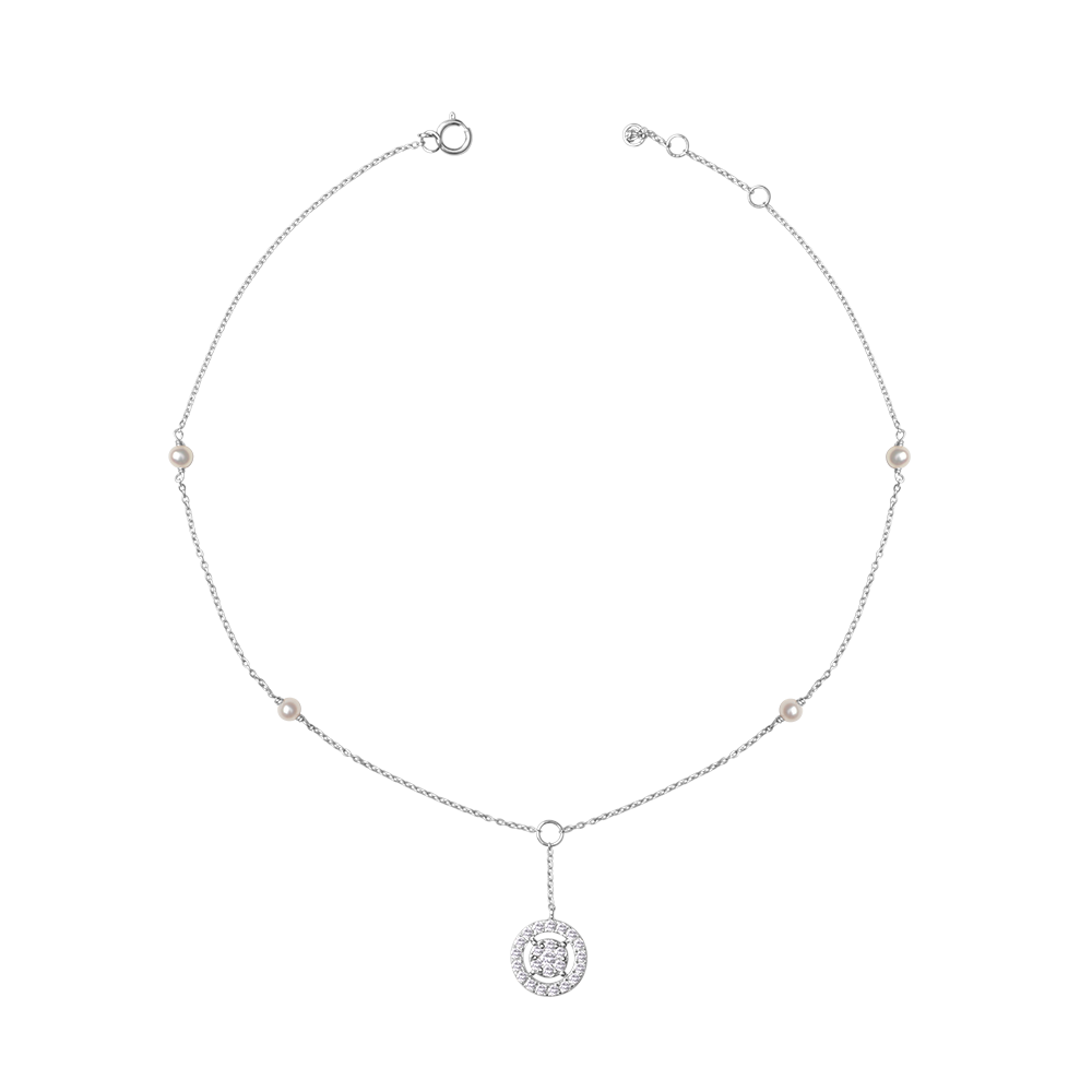 18 K White Gold
