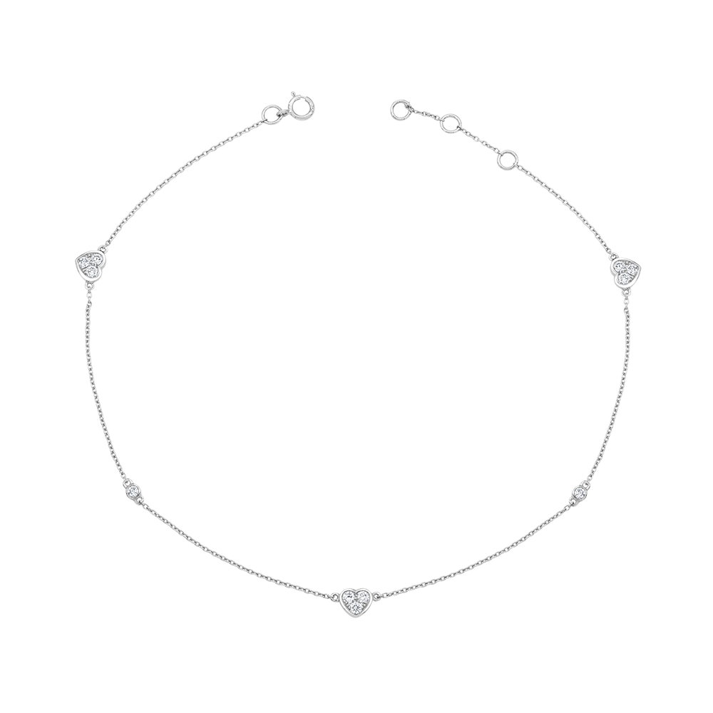 18 K White Gold