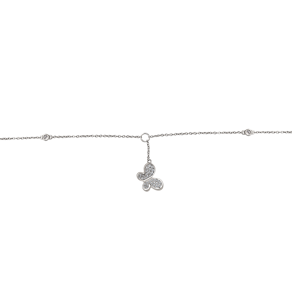 18 K White Gold