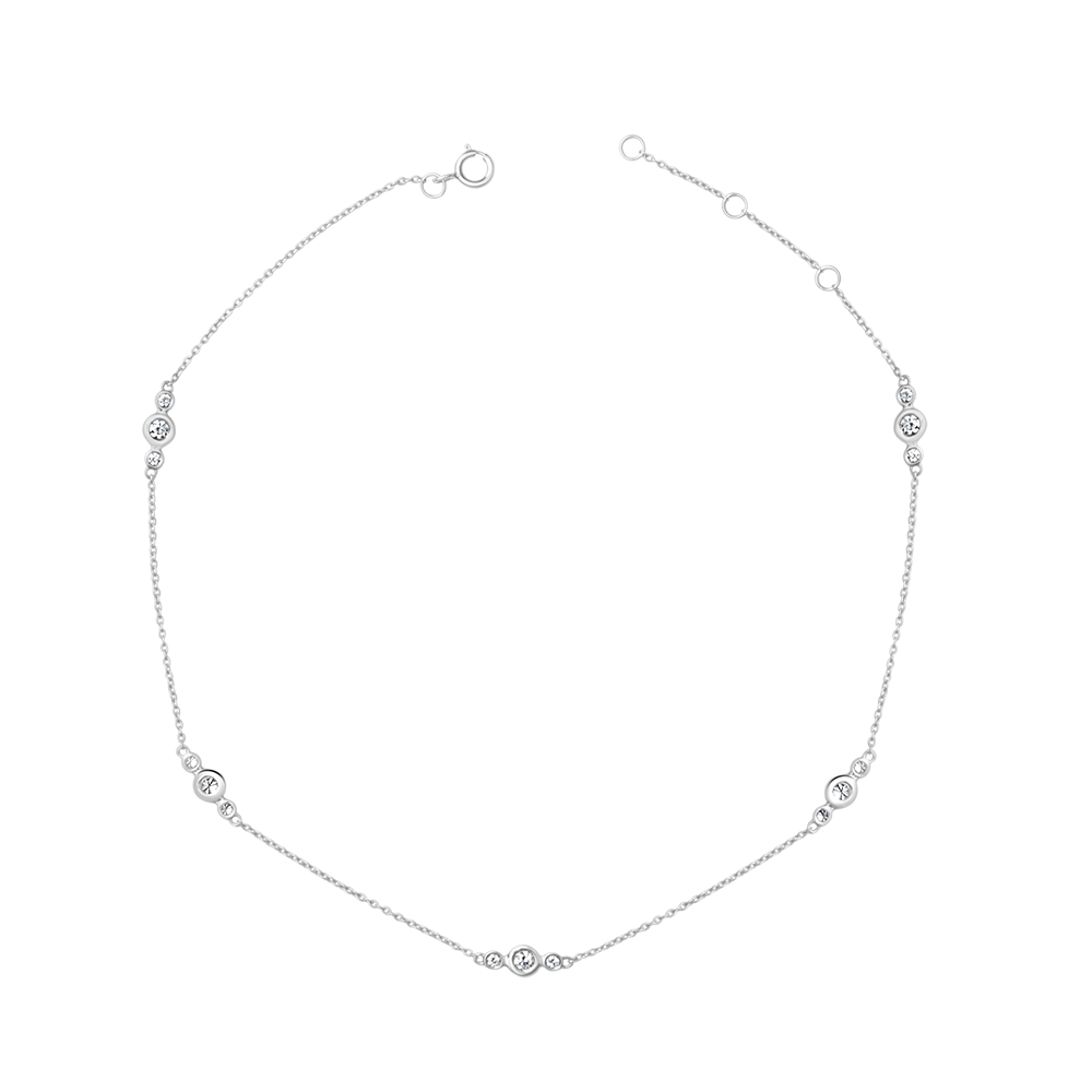 18 K White Gold