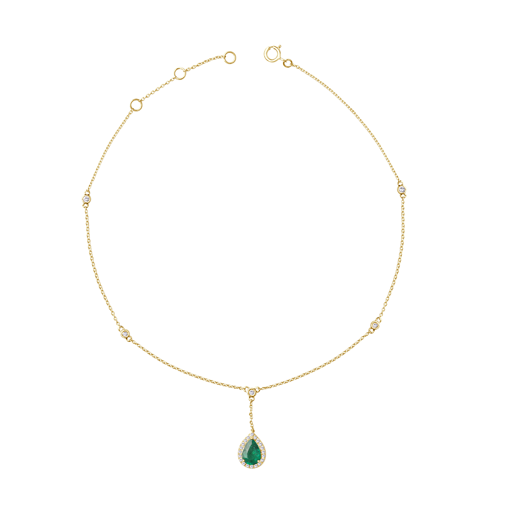 18 K Yellow Gold Emerald
