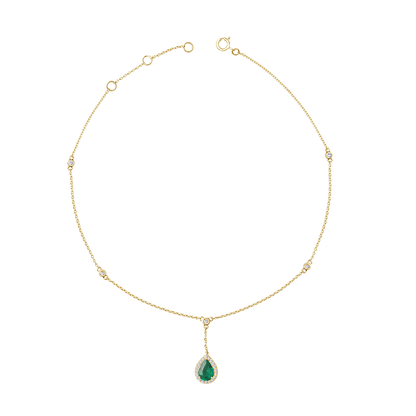 18 K Yellow Gold Emerald