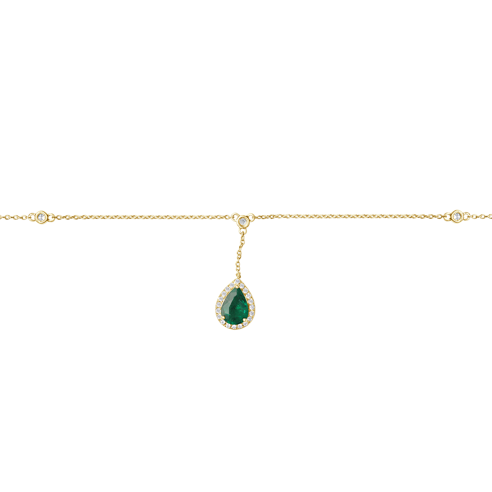 18 K Yellow Gold Emerald