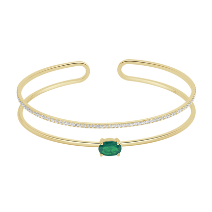 18 K Yellow Gold Emerald