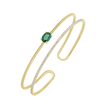 18 K Yellow Gold Emerald