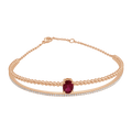 18 K Rose Gold Ruby