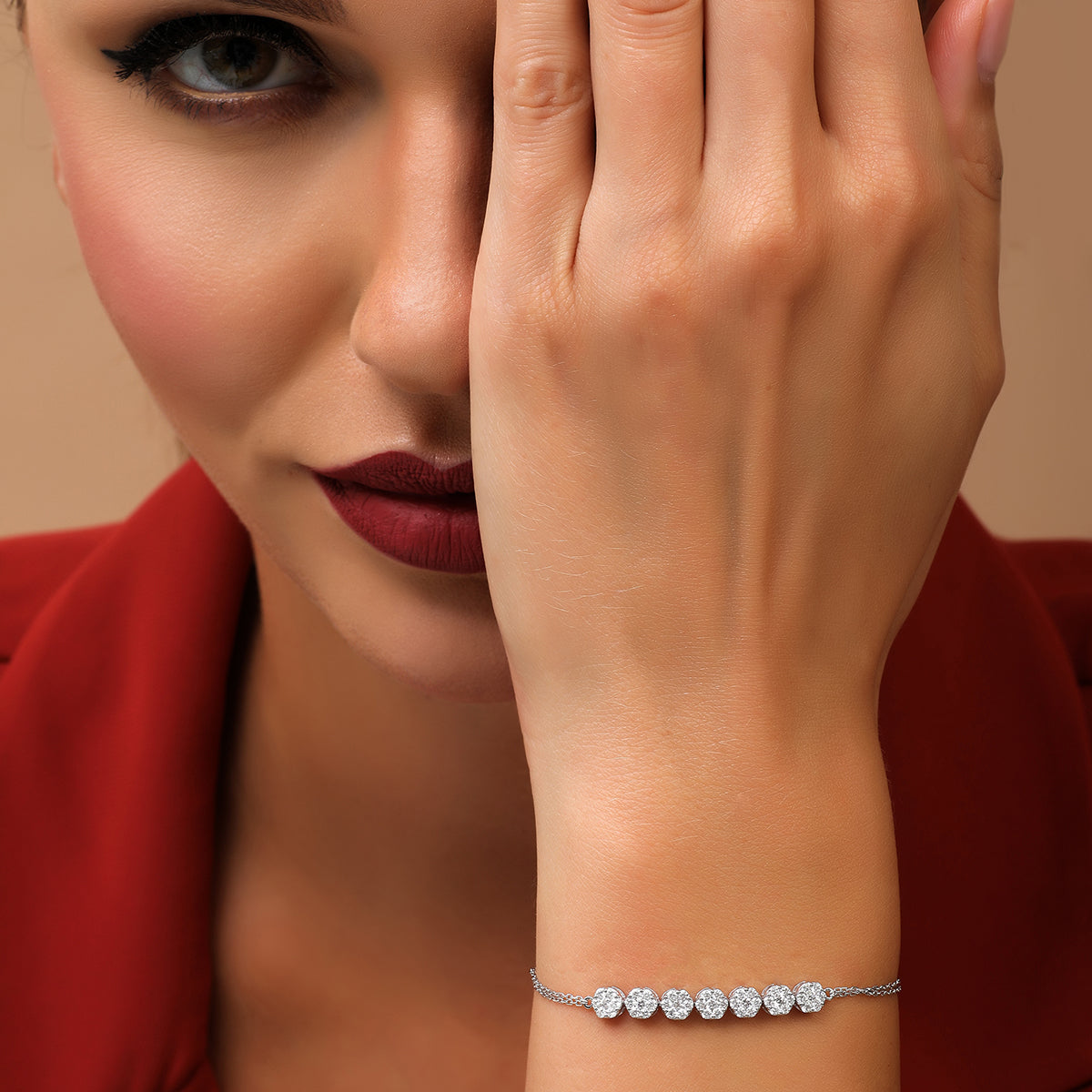 18 K White Gold