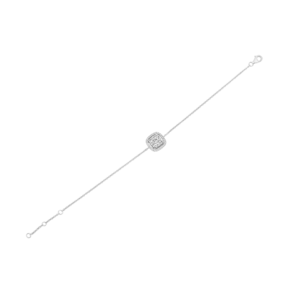 18 K White Gold