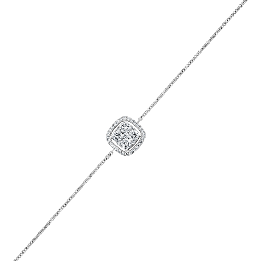 18 K White Gold