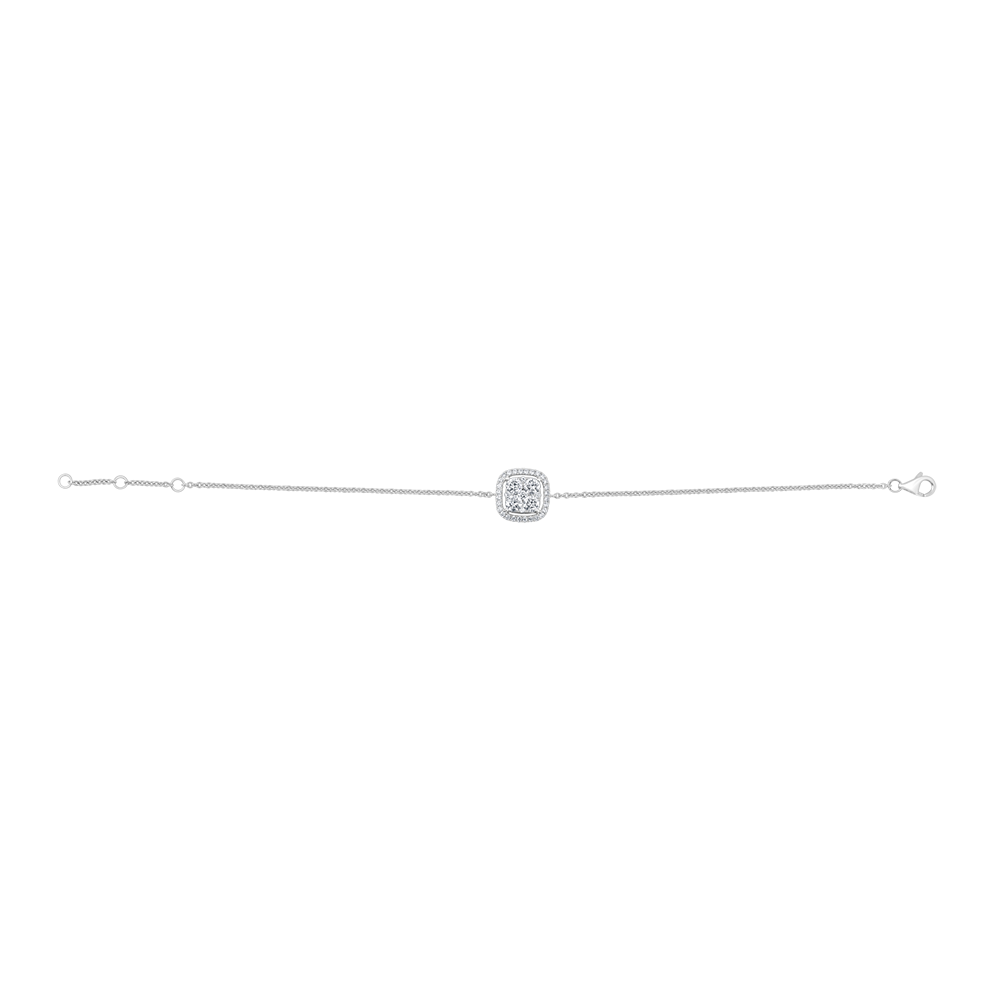 18 K White Gold