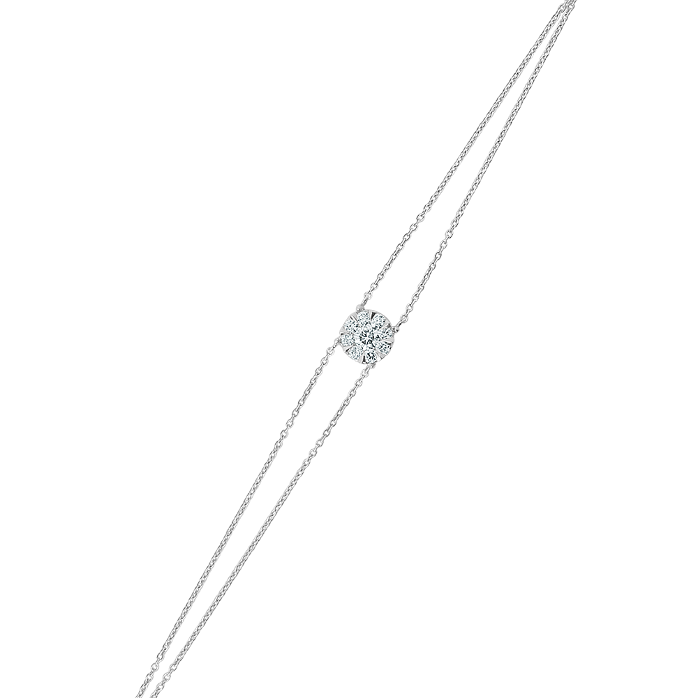 18 K White Gold