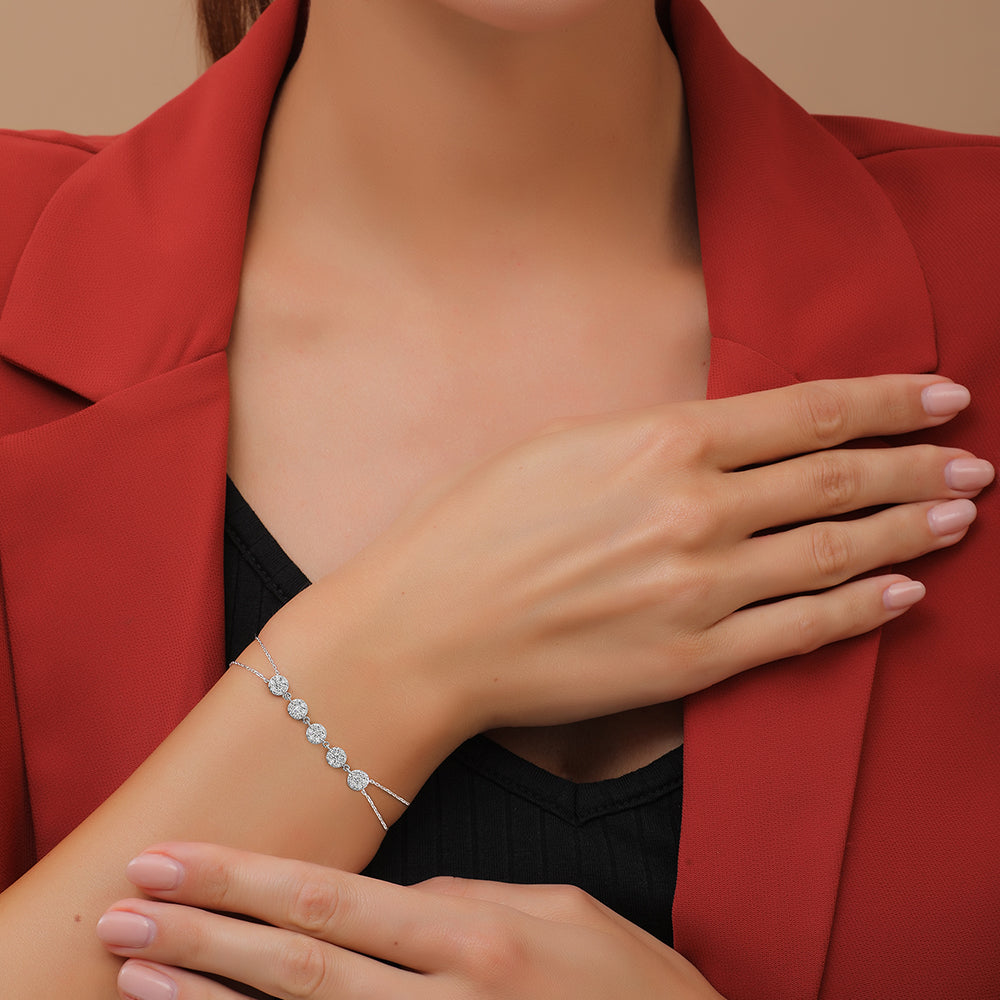 18 K White Gold