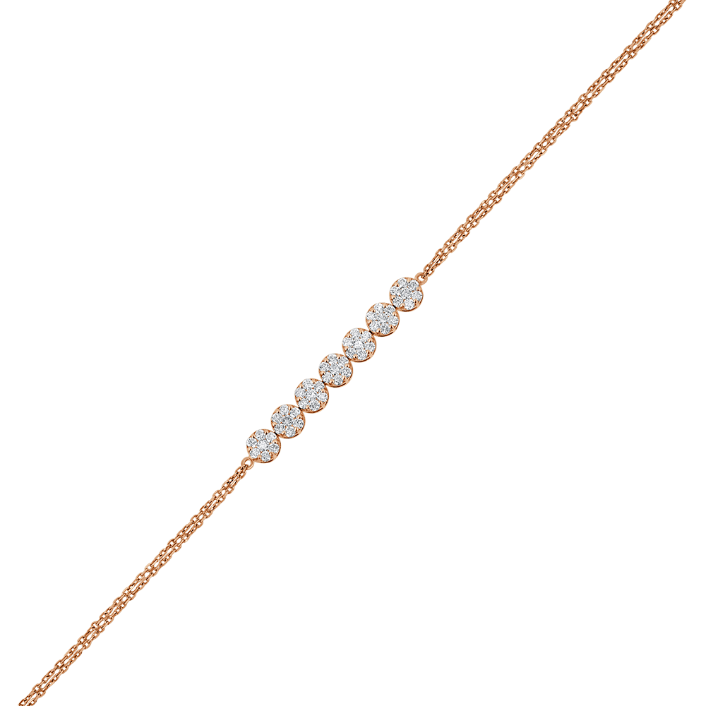 Je© Round Illusion Penta Diamond Bracelet