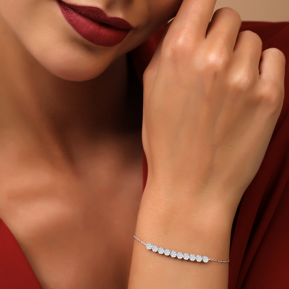 18 K White Gold