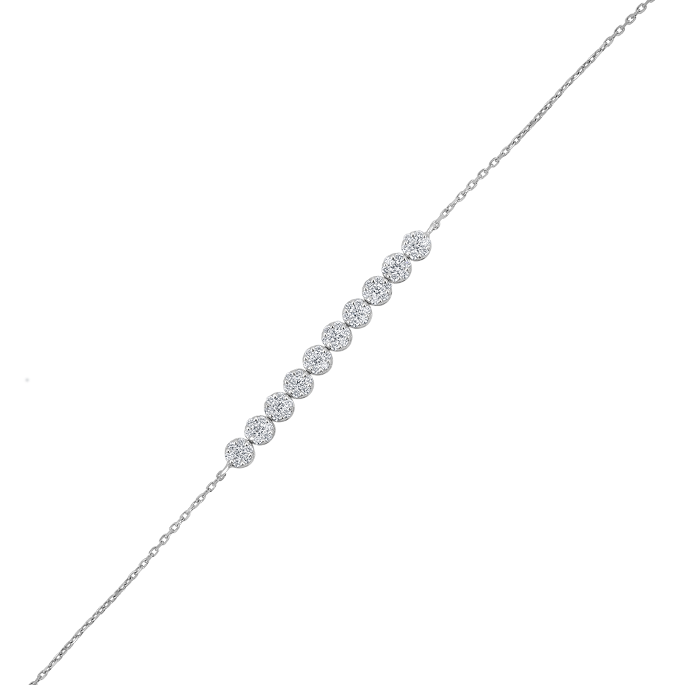 18 K White Gold