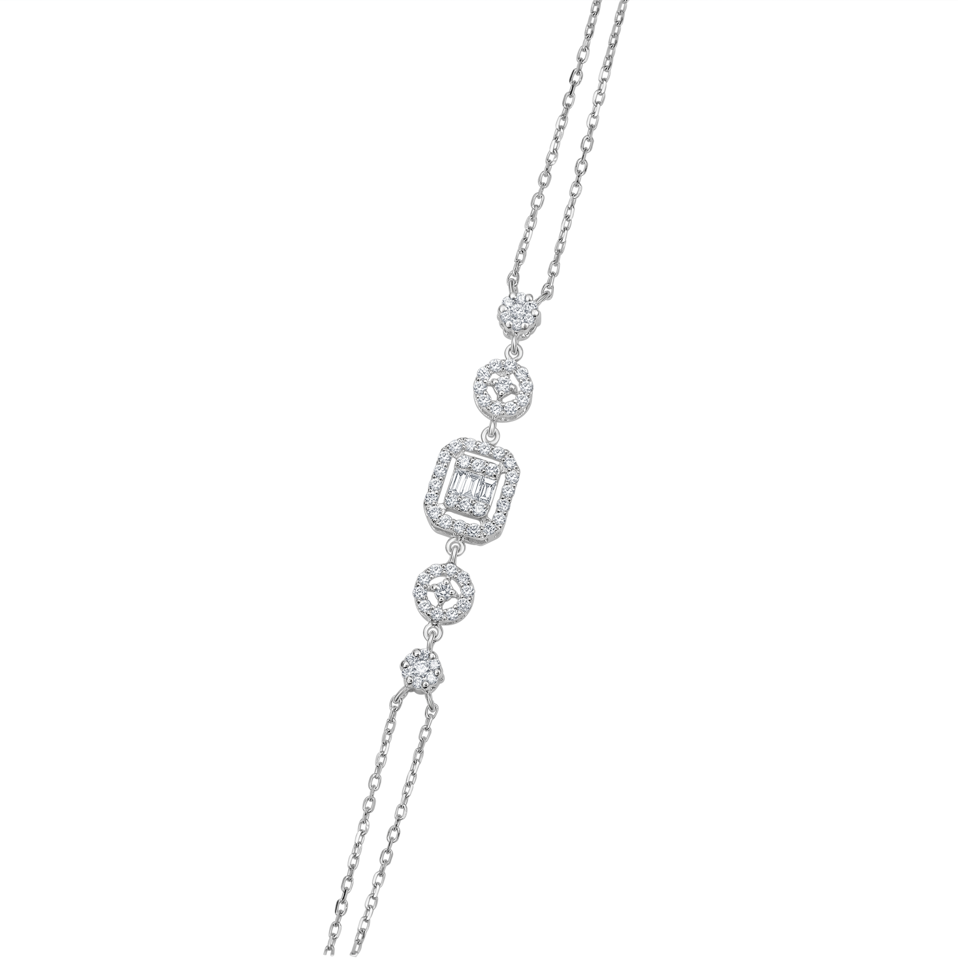 18 K White Gold