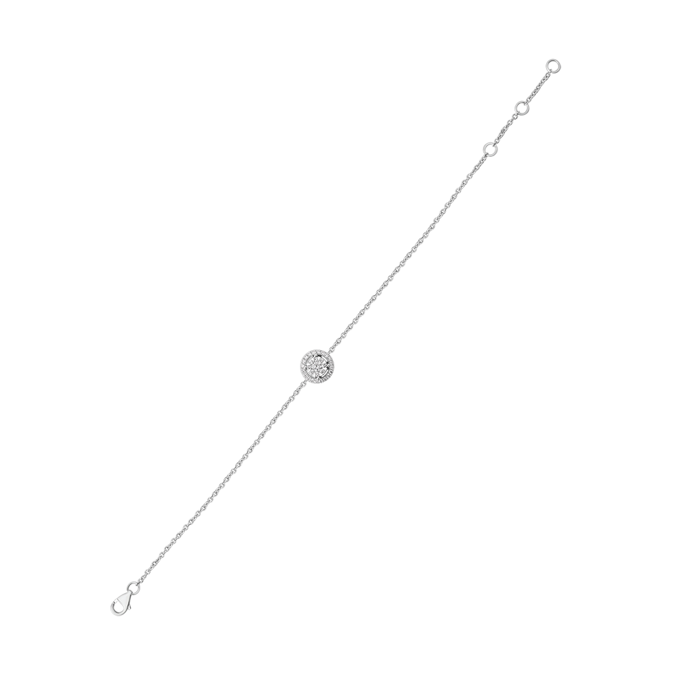 18 K White Gold