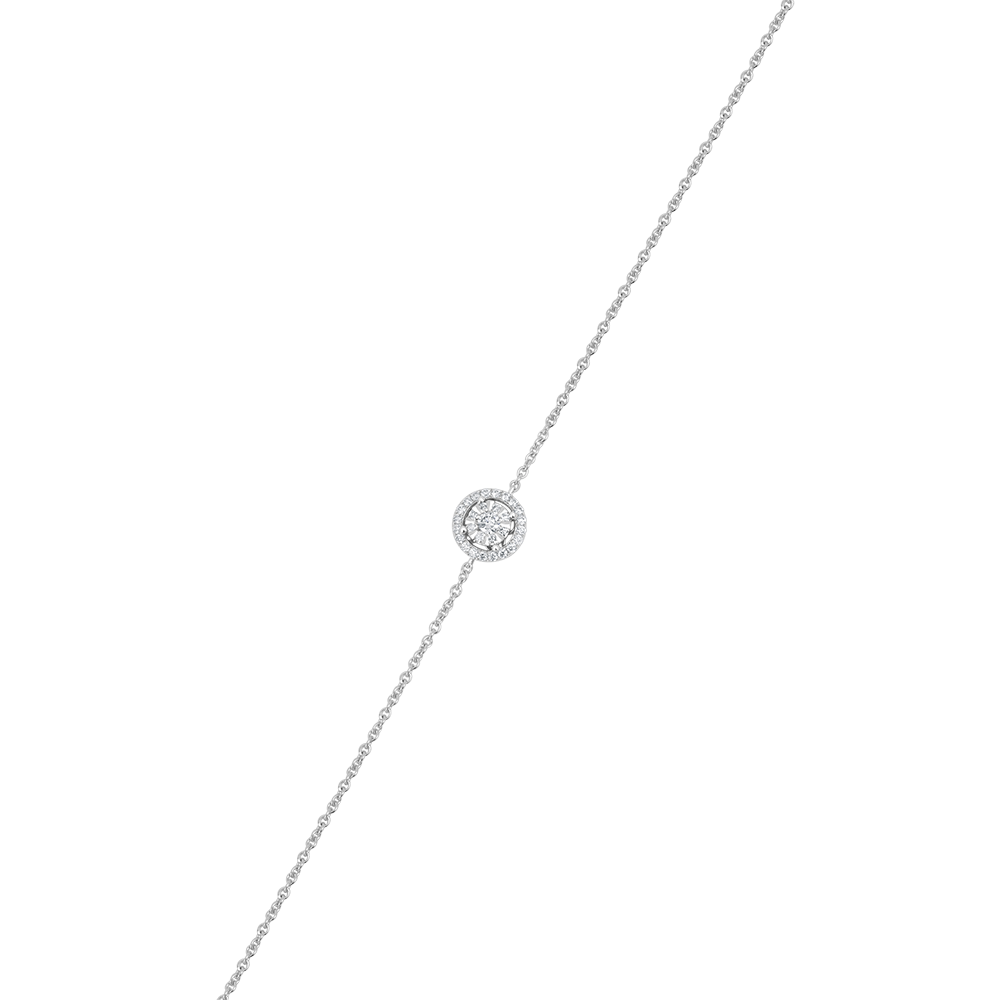18 K White Gold