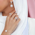 18 K White Gold