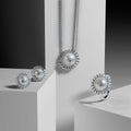 18 K White Gold