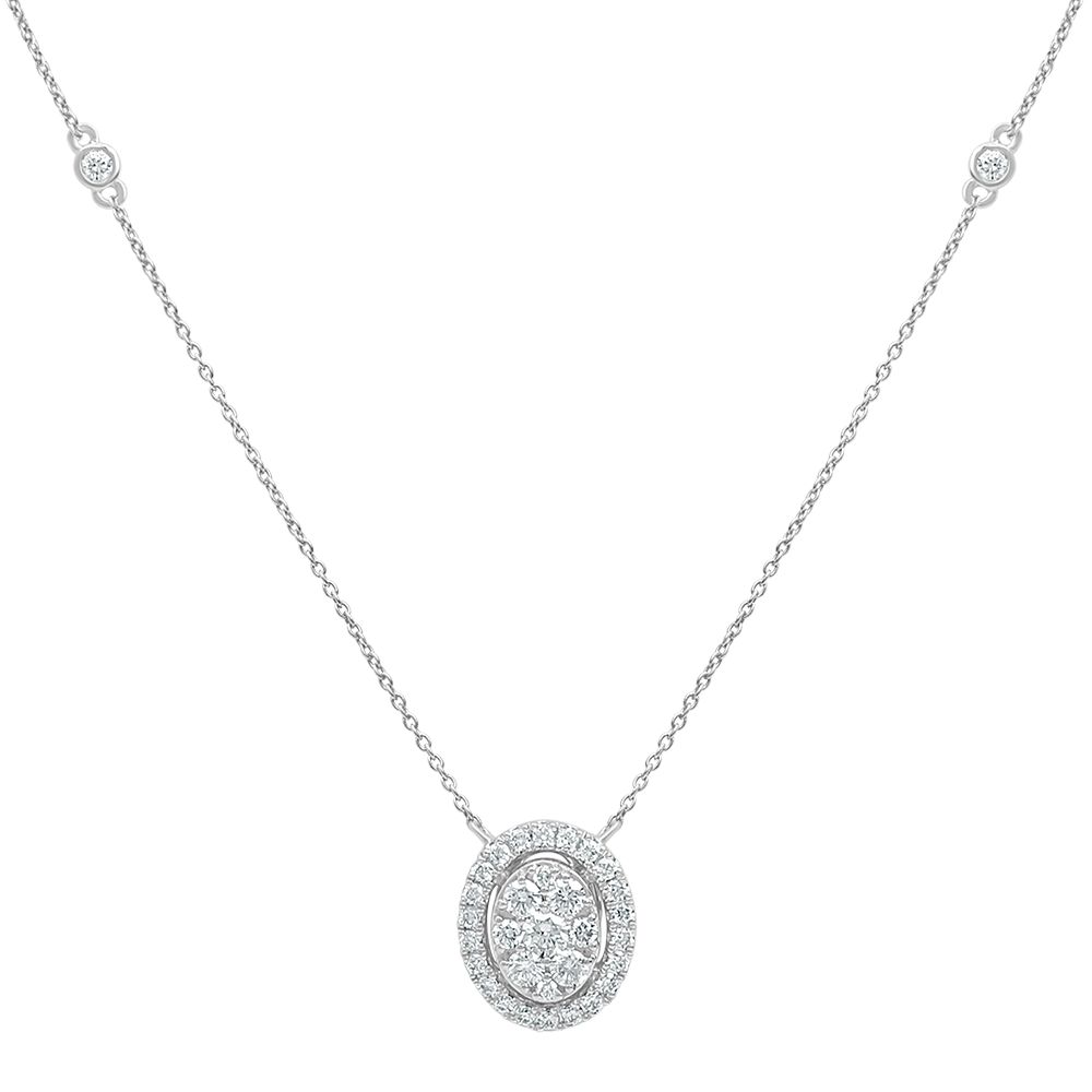 18 K White Gold