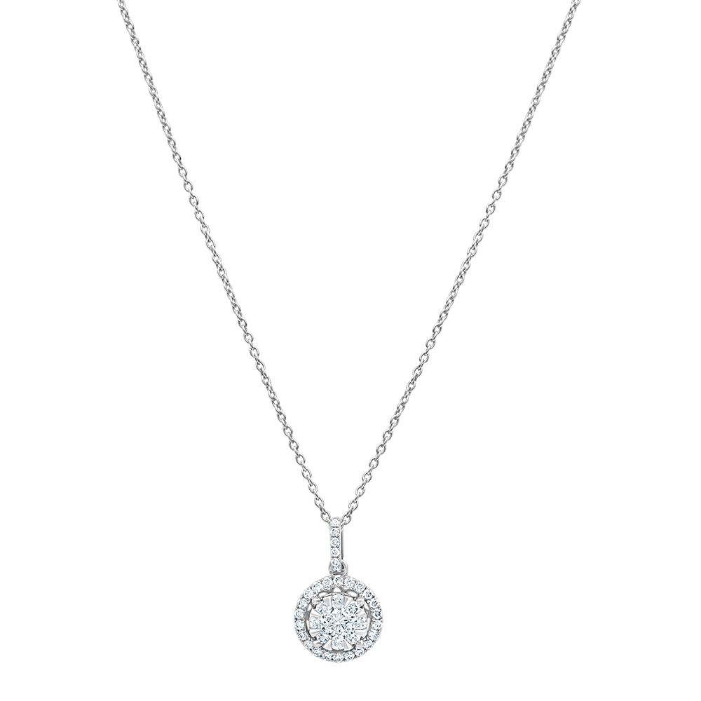 18 K White Gold