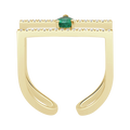 18 K Yellow Gold Emerald