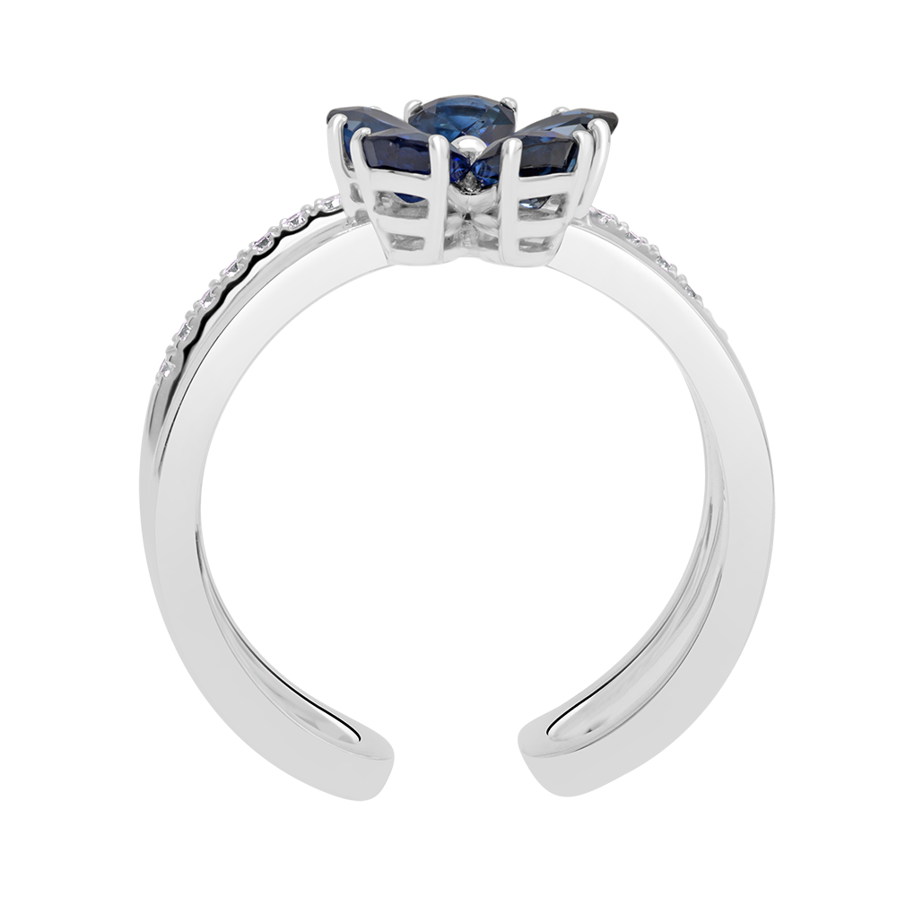 18 K White Gold Sapphire