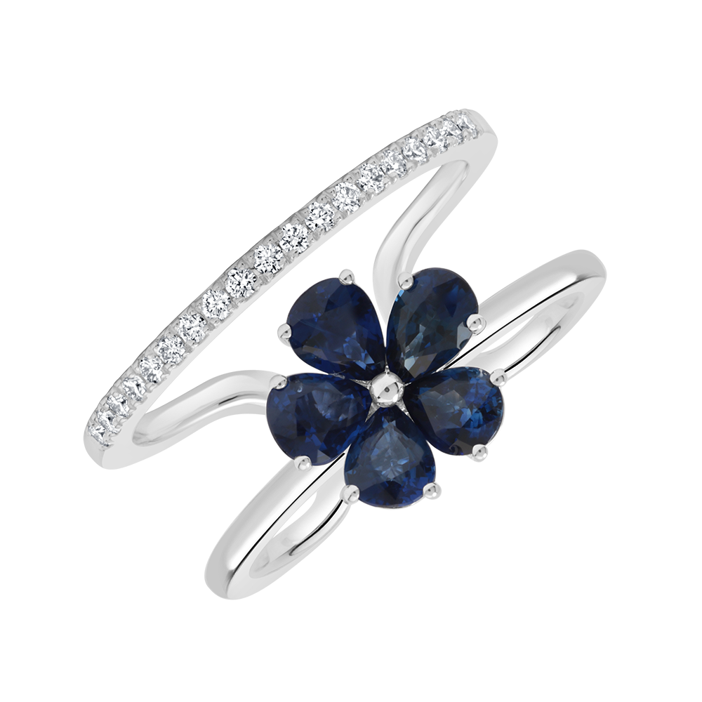 18 K White Gold Sapphire