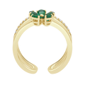 18 K Yellow Gold Emerald