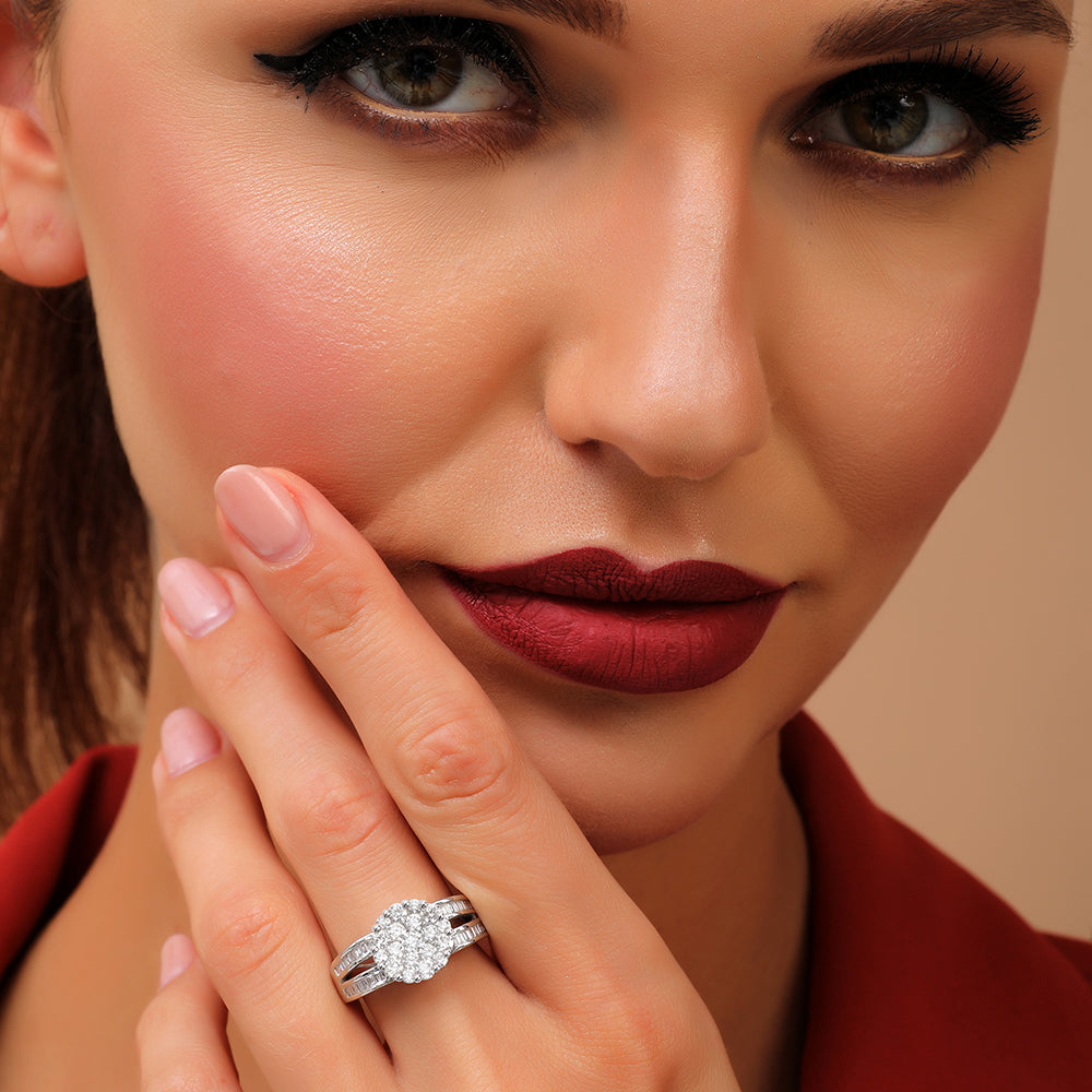 18 K White Gold