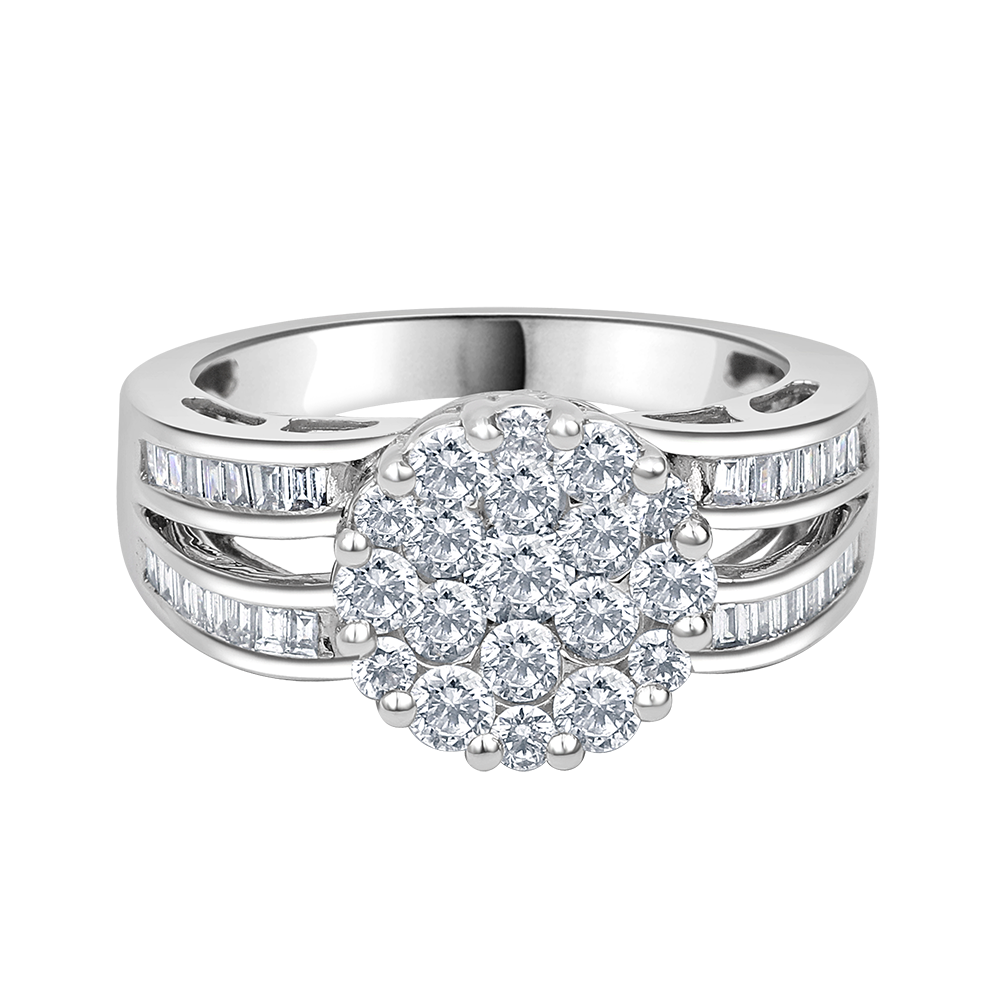 18 K White Gold