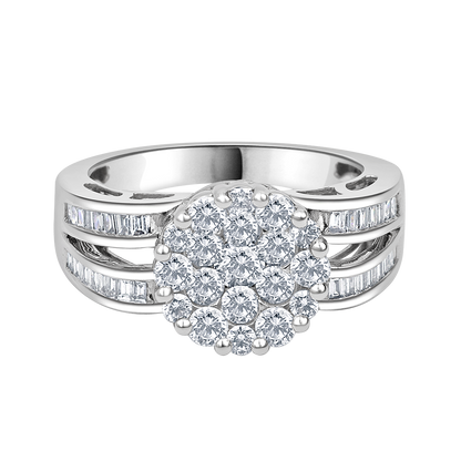 18 K White Gold
