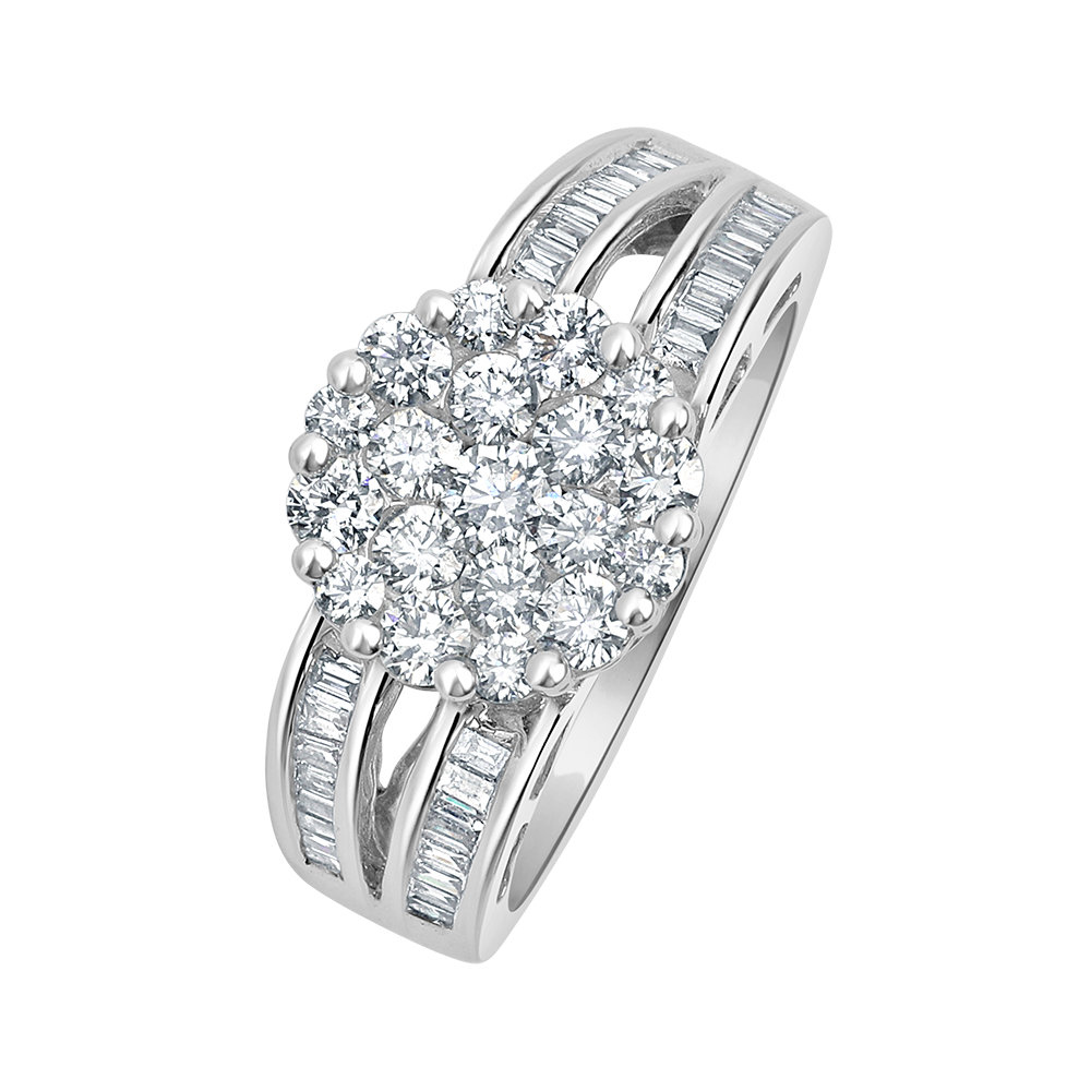 18 K White Gold