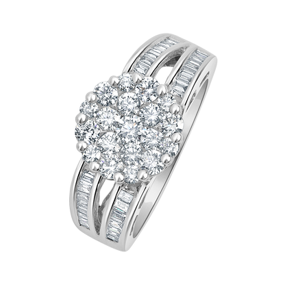 18 K White Gold
