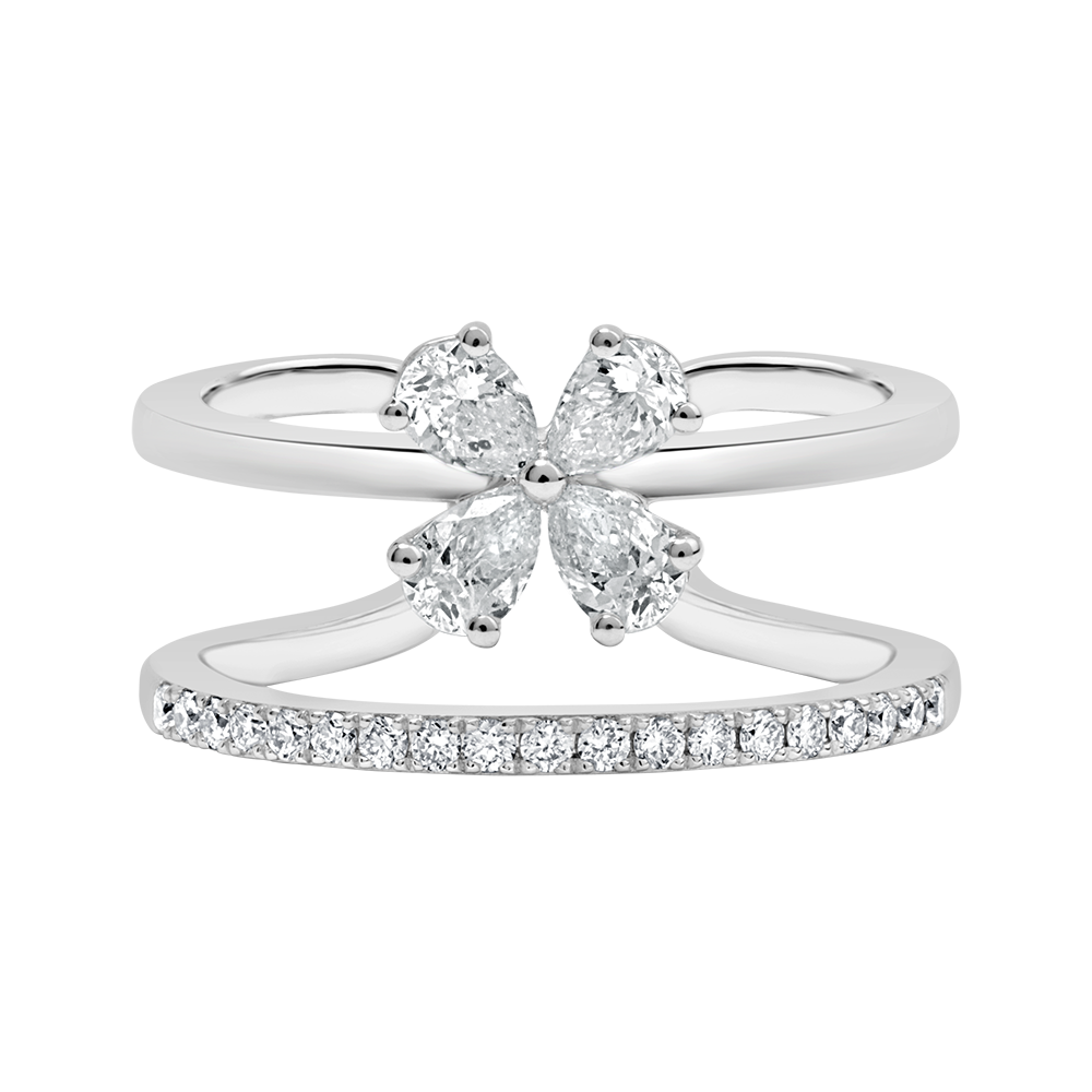 18 K White Gold