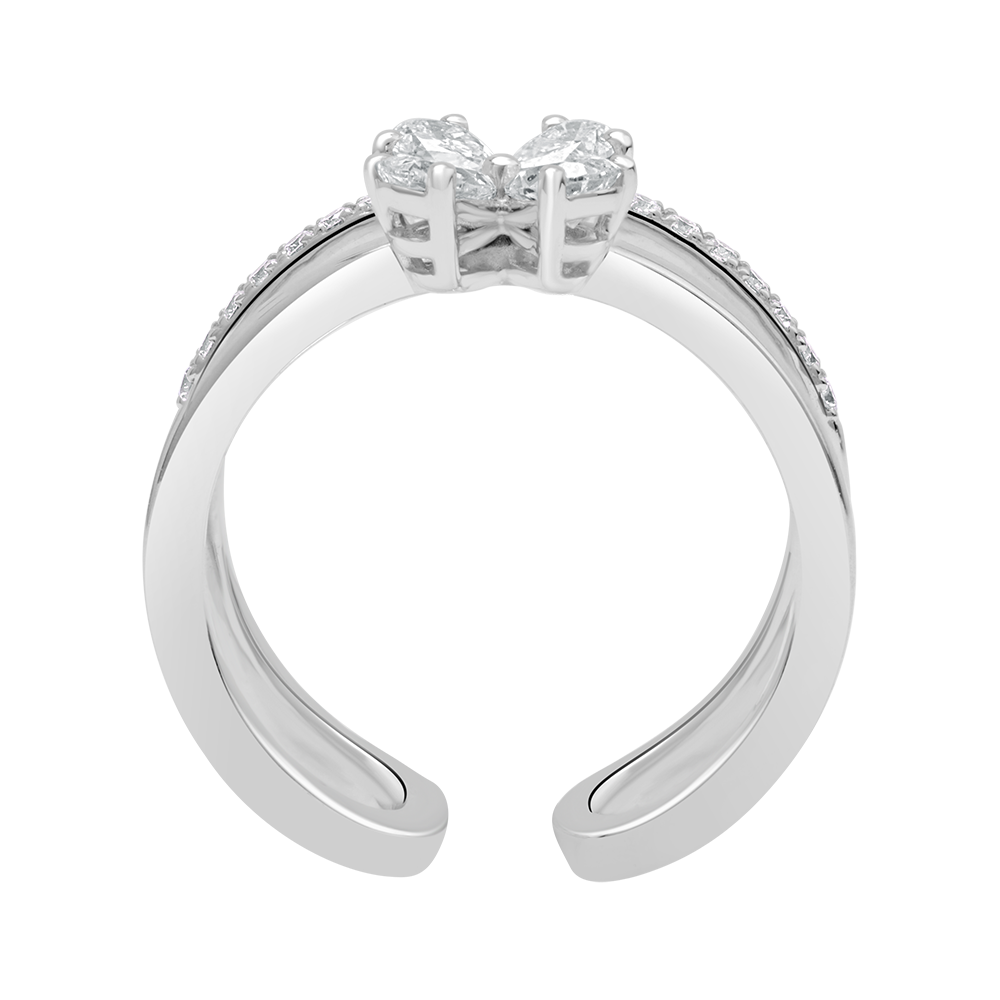 18 K White Gold
