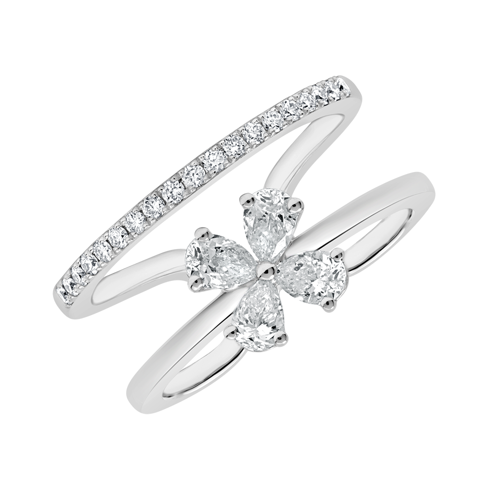 18 K White Gold