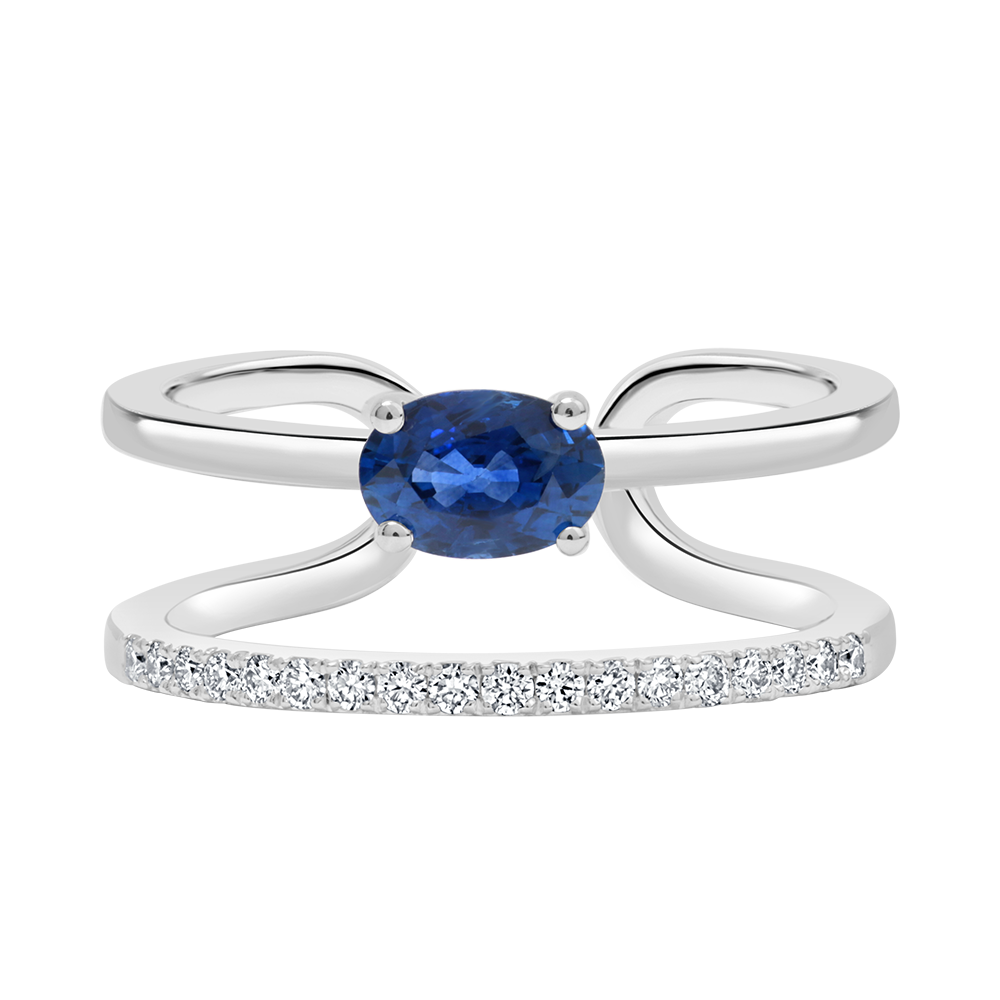 18 K White Gold Sapphire