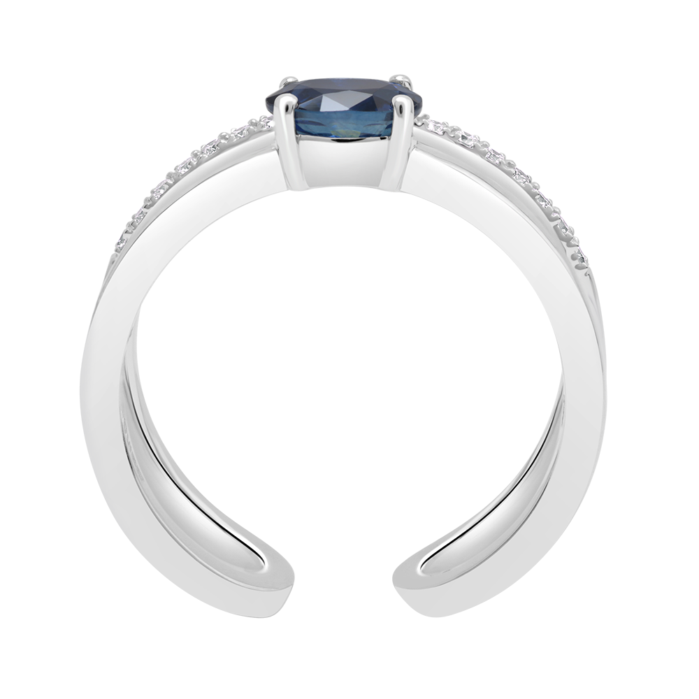 18 K White Gold Sapphire