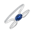 18 K White Gold Sapphire