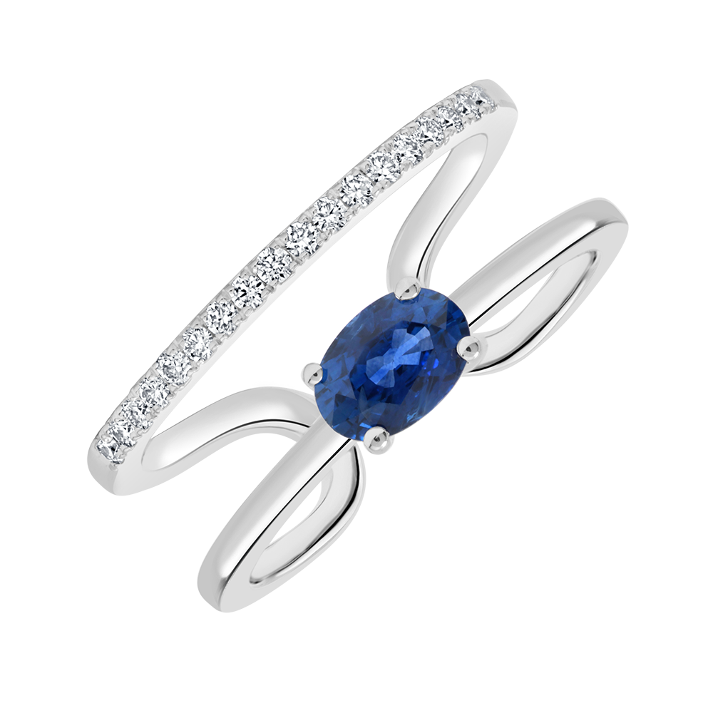 18 K White Gold Sapphire
